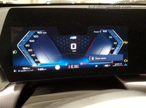 WBX13EF00S5131826 2025 BMW X1 Black Instrument cluster view