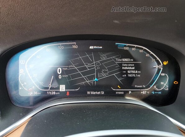 WBA7W4C03LBM70495 2020 BMW 7 SERIES Черный Вид щитка приборов