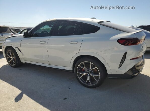 5UX33EX02R9U96529 2024 BMW X6 White Trasero izquierdo