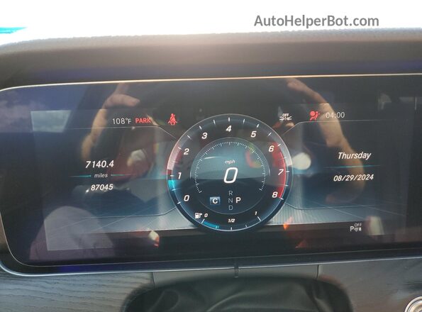 WDDZF8DB8LA704807 2020 MERCEDES-BENZ E Black Instrument cluster view