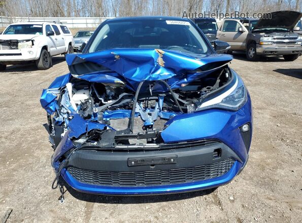 JTNKHMBX0M1114501 2021 TOYOTA LE Blue Դիմացի տեսք