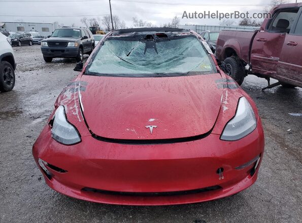 5YJ3E1EA6MF922723 2021 TESLA MODEL Red 