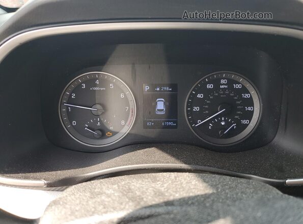 KM8J2CA4XLU166942 2020 HYUNDAI TUCSON White Instrument cluster view