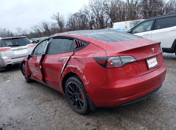 5YJ3E1EA6MF922723 2021 TESLA MODEL Red 