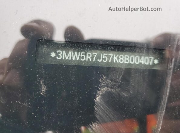 3MW5R7J57K8B00407 2019 BMW 7 SERIES Gray 
