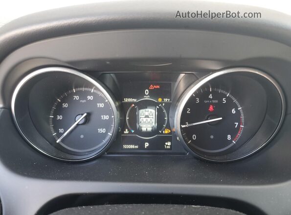 SALCT2BG5HH697147 2017 LAND ROVER DISCOVERY Blue Вид щитка приладів