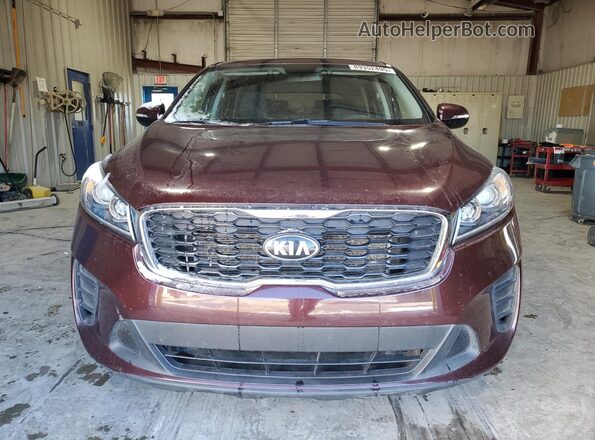 5XYPGDA57LG613372 2020 KIA SORENTO Maroon წინა ხედი