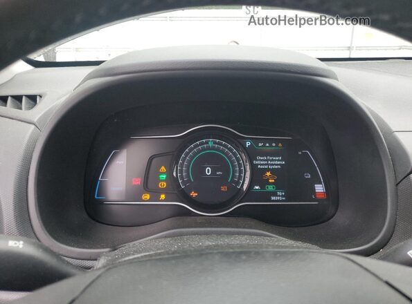 KM8K33AG3MU106868 2021 HYUNDAI KONA Black Widok zestawu wskaźników