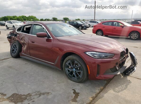 WBY43AW06RFR52113 2024 BMW I4 Maroon Դիմացի տեսք