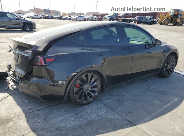 7SAYGDEFXNF317900 2022 TESLA MODEL Black Rear right