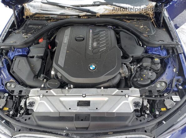 WBA5U9C07MFK40642 2021 BMW M3 Blue Սալոնի հետևի տեսք