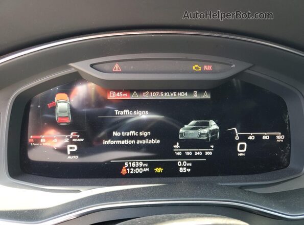 WAUM2BF25MN028544 2021 AUDI OTHER Black Սարքավորումների վահանակի տեսք
