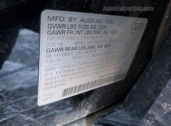 WA1EECF36M1037722 2021 AUDI Q3 Black 360 interior view