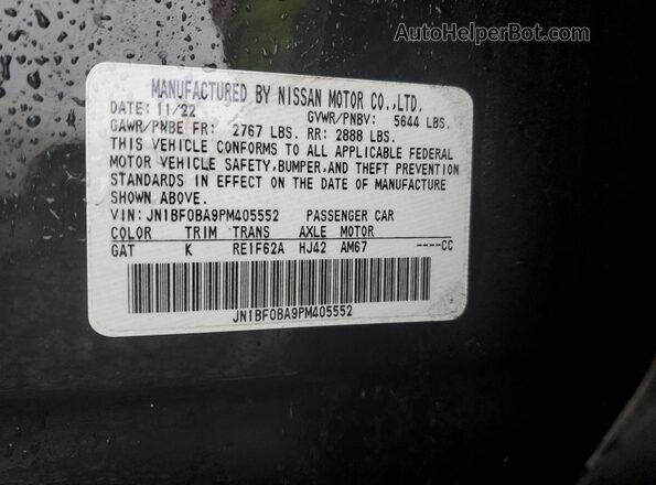 JN1BF0BA9PM405552 2023 NISSAN ARIYA Black 