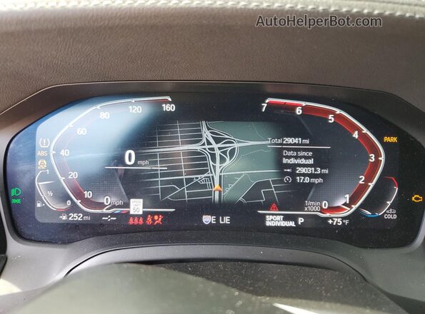 3MW5R7J02M8C20221 2021 BMW 7 SERIES Black Vista del cuadro de instrumentos