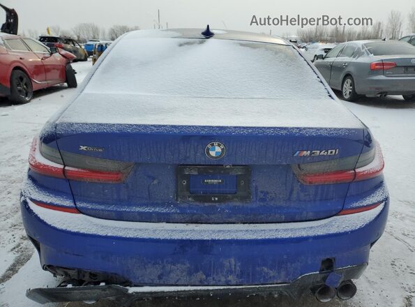 WBA5U9C07MFK40642 2021 BMW M3 Blue Հետևի տեսք