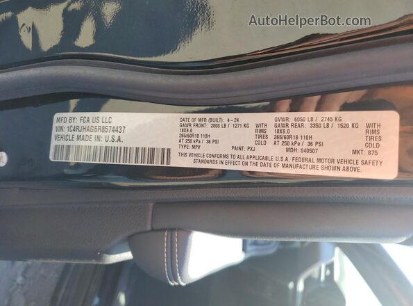 1C4RJHAG6R8574437 2024 JEEP GRAND Черный 