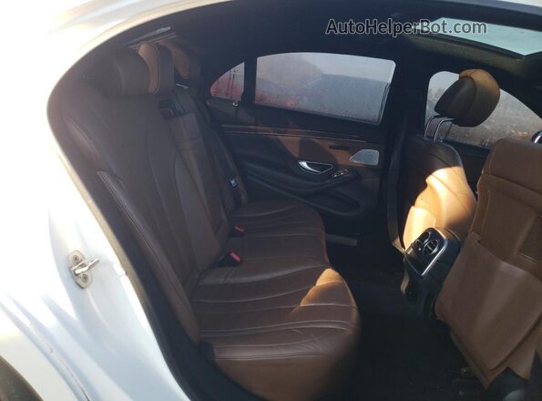 WDDUG8FB5HA313822 2017 MERCEDES-BENZ S White Vista de los asientos traseros