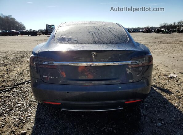 5YJSA1E1XGF129033 2016 TESLA MODEL Gray Вид ззаду