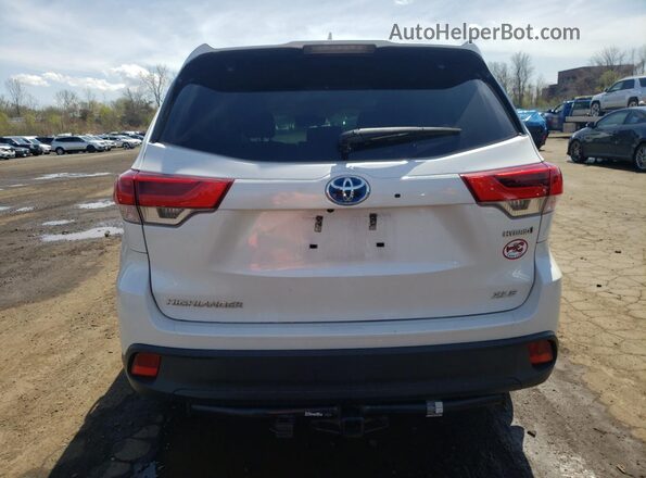5TDJGRFHXKS063883 2019 TOYOTA HIGHLANDER HYBRID Белый 