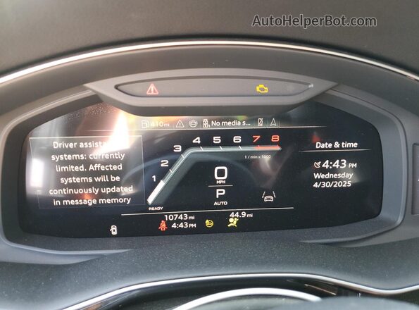 WA1LCBF77RD008780 2024 AUDI Q7 Gray Սարքավորումների վահանակի տեսք