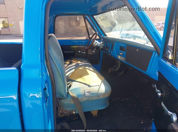 CCE142Z101821     1972 CHEVROLET C10 Синий Вид салона спереди