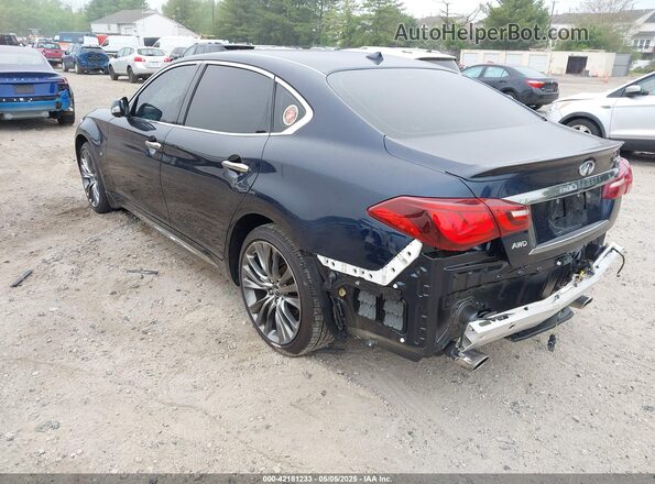 JN1BY1PR1HM210769 2017 INFINITI Q70L Dark Blue უკანა მარცხენა