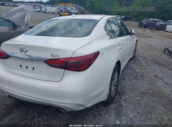 JN1EV7APXMM700248 2021 INFINITI Q50 White უკანა მარჯვენა