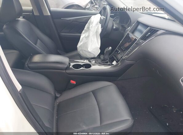 JN1EV7APXMM700248 2021 INFINITI Q50 White წინა სალონის ხედი
