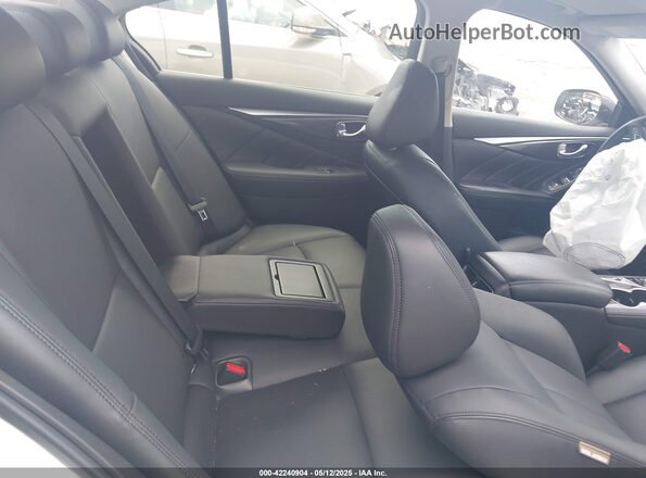 JN1EV7APXMM700248 2021 INFINITI Q50 White VIN კოდის სტიკერის ხედი