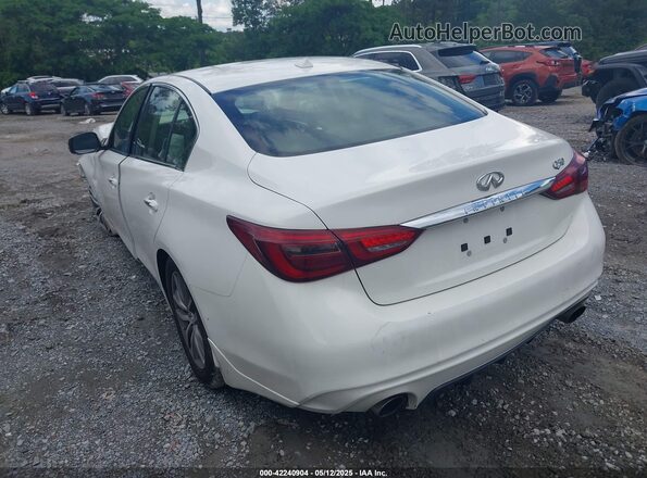 JN1EV7APXMM700248 2021 INFINITI Q50 White უკანა მარცხენა