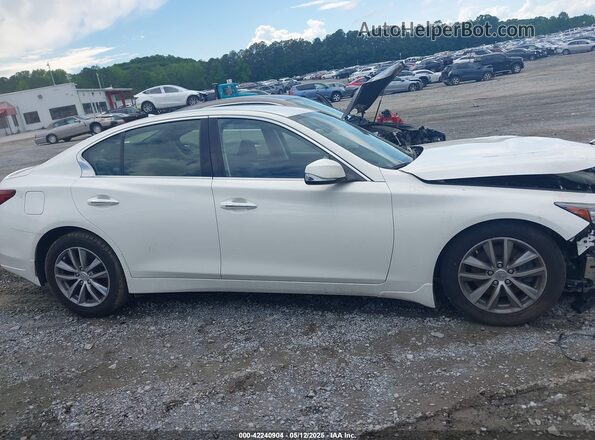 JN1EV7APXMM700248 2021 INFINITI Q50 White უკანა სალონის ხედი