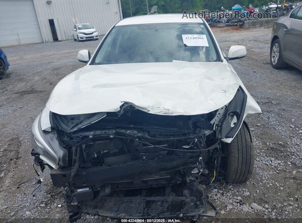 JN1EV7APXMM700248 2021 INFINITI Q50 White ხელსაწყოთა პანელის ხედი