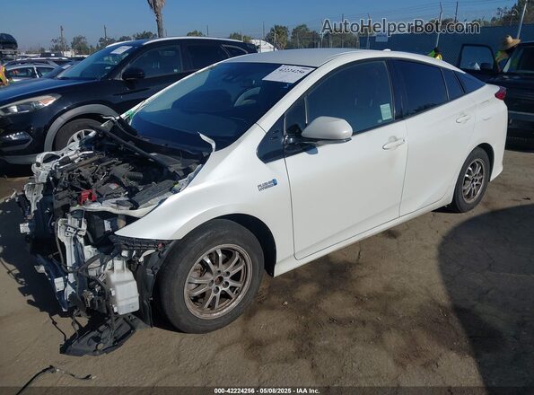 JTDKARFP2K3117675 2019 TOYOTA PRIUS PRIME White წინა მარცხენა ხედი სამი მეოთხედიდან