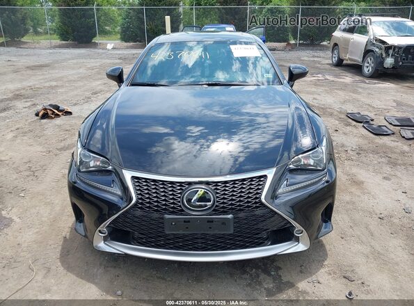 JTHSE5BC7H5008141 2017 LEXUS RC Black ხელსაწყოთა პანელის ხედი