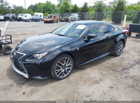 JTHSE5BC7H5008141 2017 LEXUS RC Black წინა მარცხენა ხედი სამი მეოთხედიდან