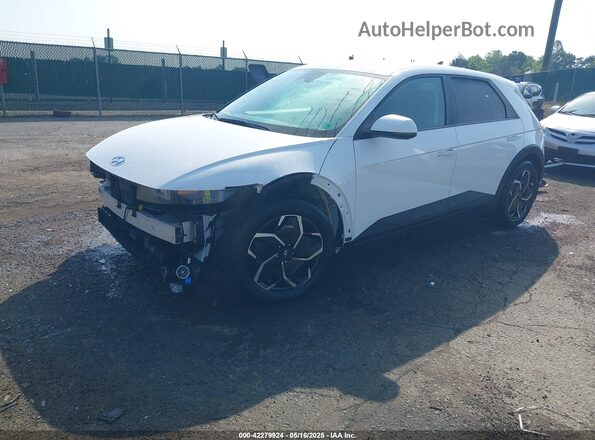 KM8KNDAF5PU186640 2023 HYUNDAI IONIQ 5 White წინა მარცხენა ხედი სამი მეოთხედიდან