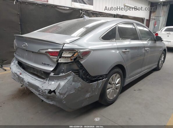 KMHE24L10GA009146 2016 HYUNDAI SONATA HYBRID Silver უკანა მარჯვენა
