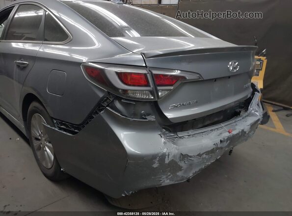 KMHE24L10GA009146 2016 HYUNDAI SONATA HYBRID Silver წინა ხედი