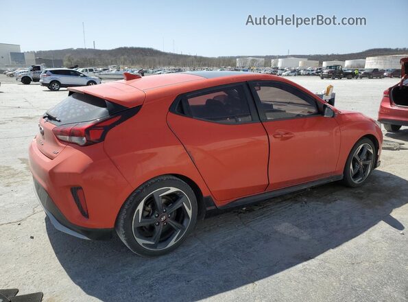 KMHTH6AB5LU021444 2020 HYUNDAI VELOSTER Orange Trasero derecho