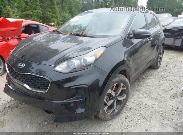 KNDPM3AC5M7930664 2021 KIA SPORTAGE Black Առջևի ձախ երեք քառորդ տեսարան