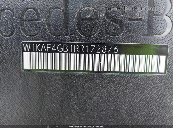 W1KAF4GB1RR172876 2024 MERCEDES-BENZ C Black 