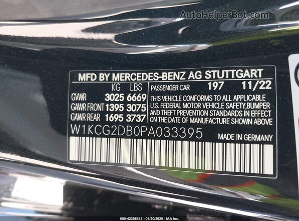 W1KCG2DB0PA033395 2023 MERCEDES-BENZ EQS 450+ Black Widok komory silnika