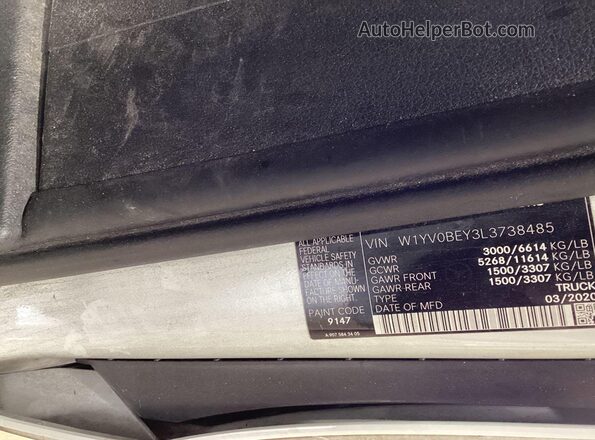 W1YV0BEY3L3738485 2020 MERCEDES-BENZ METRIS  