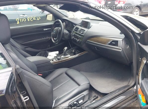 WBA1L9C58GV767841 2016 BMW 2 SERIES Black წინა სალონის ხედი