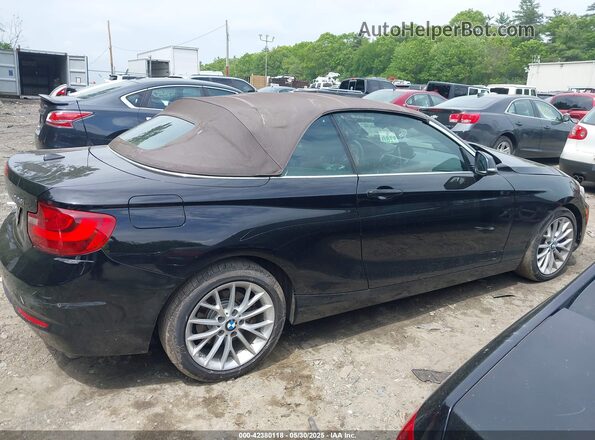 WBA1L9C58GV767841 2016 BMW 2 SERIES Black უკანა სალონის ხედი