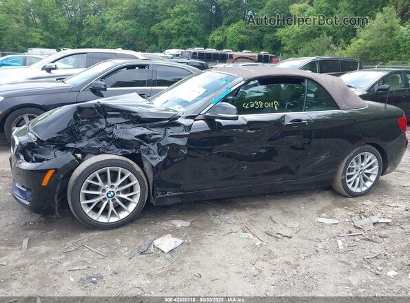 WBA1L9C58GV767841 2016 BMW 2 SERIES Black სალონის 360-გრადუსიანი ხედი