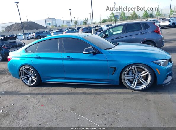 WBA4J5C56JBF07381 2018 BMW 4 SERIES Blue Սալոնի 360 աստիճան տեսք