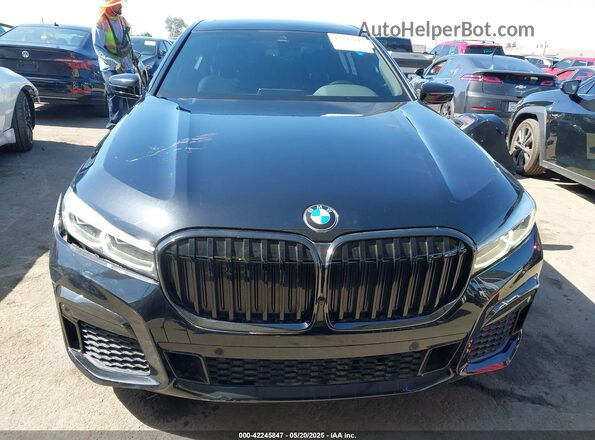 WBA7T2C07NCJ65222 2022 BMW 7 SERIES Black Սալոնի հետևի տեսք