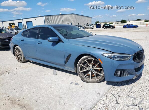 WBAGV8C06NCH98097 2022 BMW M8 Blue Передня права чверть